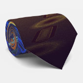 サイバーパンクのサイエンスフィクション未来派夜都市首のタイ ネクタイ (ロール)
