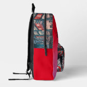 サイバーパンクの少女 プリントバックパック (左)