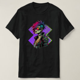 サイバーパンクの少女 Tシャツ