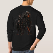 サイバーパンクの戦士 Tシャツ (裏面)