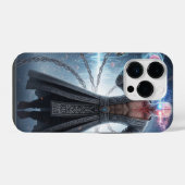 サイバーパンクの神秘 | テクノソーサラー iPhoneケース (裏面横)