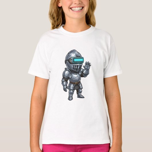 サイバーパンクの騎士 VR ちびっ子 Tシャツ (正面)