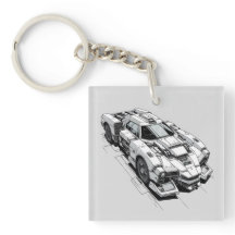 サイバーパンクインクカーイラストレーション