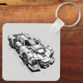 サイバーパンクインクカーキーチェーン キーホルダー (裏面)