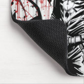 サイバーパンクウォリアーマウスパッド – 赤、黒 マウスパッド (コーナー)