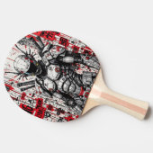 サイバーパンクウォリアー卓球ラケット- 卓球ラケット (横)