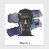 サイバーパンクウォリアーASCIIアート シール (シート)