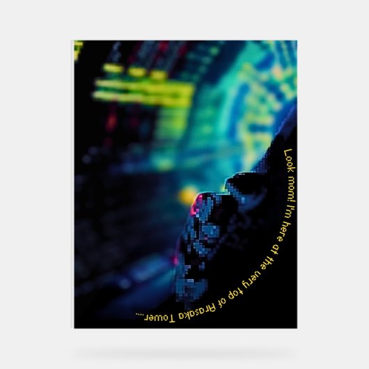 サイバーパンクエドガーナカスタムーズ記号 アクリルサイン (正面)