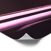 サイバーパンクオレンジシティAIアートポスター ポスター (角)