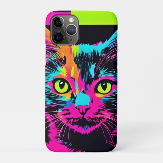 サイバーパンクキティアート Case-Mate iPhoneケース (裏)