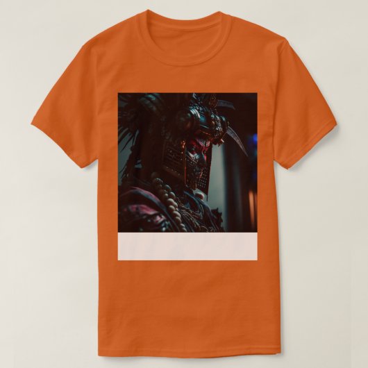 サイバーパンクサムライウォリアー私が芸術人工物を作った Tシャツ (デザイン正面)