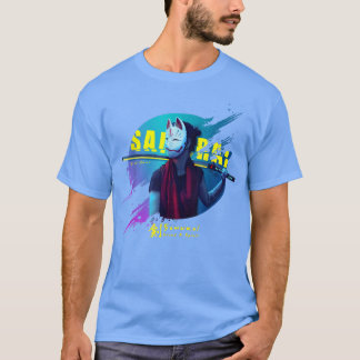 サイバーパンクサムライ日本のガールサムライ武士道Sp Tシャツ