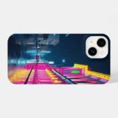 サイバーパンクシティ通りアットナイトフォンケース iPhoneケース (裏面横)