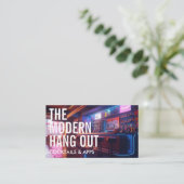 サイバーパンクスタイルバー | 大フォント 名刺 (スタンド正面)