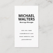 サイバーパンクスタイルバー | 大フォント 名刺 (裏面)