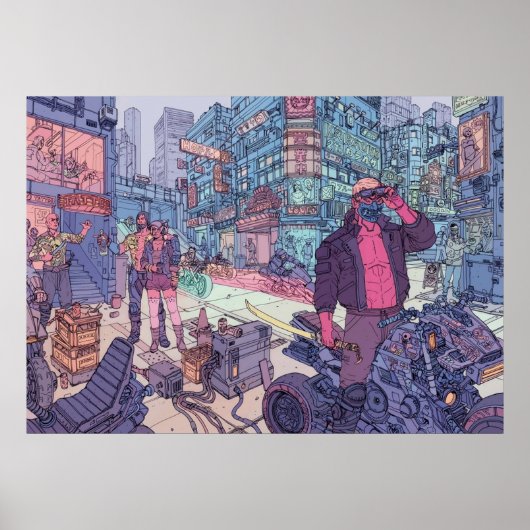 サイバーパンクタイガー爪集団 ポスター (正面)