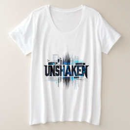 サイバーパンクテクノロジーのビッグサイズTシャツ - Unshaken プラスサイズTシャツ