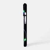 サイバーパンクネオンクラゲアート iPhone 16ケース (左側面)