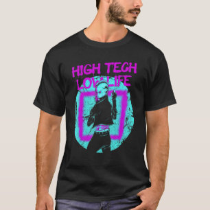 サイバーパンクハイテク低生命日本の美学フー Tシャツ