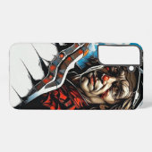 サイバーパンクピエロ電話ケース SAMSUNG GALAXYケース (裏面横)