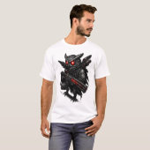 サイバーパンクフクロウ Tシャツ (正面フル)