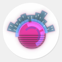 サイバーパンク世界の街