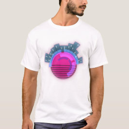 サイバーパンク世界の街 Tシャツ