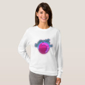 サイバーパンク世界の街 Tシャツ (正面フル)