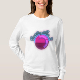 サイバーパンク世界の街 Tシャツ