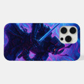 サイバーパンク侍 - iPhone フルカバー ネオンケース iPhoneケース (裏面横)