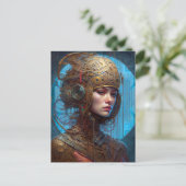 サイバーパンク女性科学小説 ポストカード (スタンド正面)