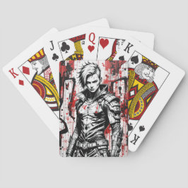 サイバーパンク戦士グラフィティ遊のカード トランプ