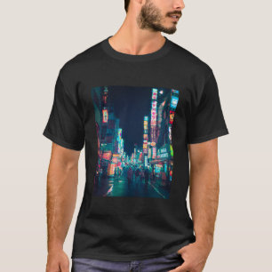 サイバーパンク新宿グリッチエッセンシャル Tシャツ