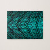 サイバーパンク未来型コンピュータ技術回路 ジグソーパズル (横)