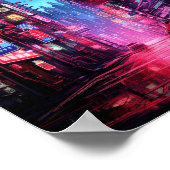 サイバーパンク東京ナイト通り ポスター (角)