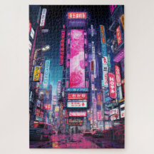 サイバーパンク東京ネオン通り