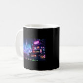 サイバーパンク東京ラーメンハウス コーヒーマグカップ (正面左)