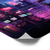 サイバーパンク東京通りダイナー ポスター (角)