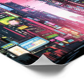 サイバーパンク東京通りネオン ポスター (角)