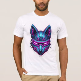 サイバーパンク狐マスク Tシャツ