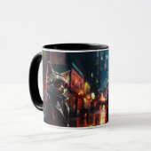 サイバーパンク猫マグ マグカップ (正面左)