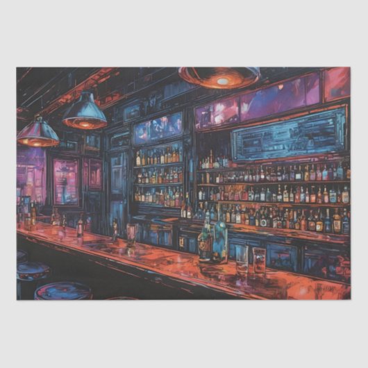 サイバーパンク絵を描インクのバー 薄葉紙 (正面)