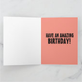 サイバーパンク誕生日グリーティングカード カード (内部)