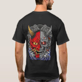 サイバーパンク鬼マスク Tシャツ (裏面)