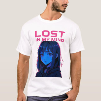 サイバーパンク アニメ ガール Tシャツ