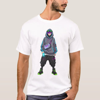サイバーパンク アニメ ストリートウェア 東京ドリップ Tシャツ