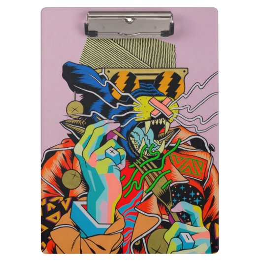 サイバーパンク，アニメ，マンガ，酸，サイバー，アート クリップボード (正面)