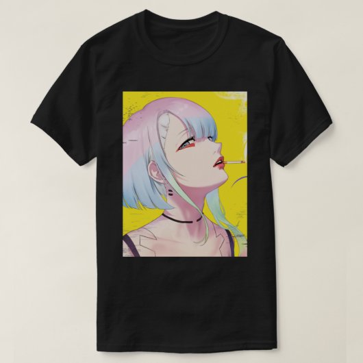 サイバーパンク・エドガーヌナーズ・ルーシー Tシャツ (デザイン正面)