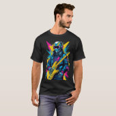 サイバーパンク ギタリスト Tシャツ (正面フル)