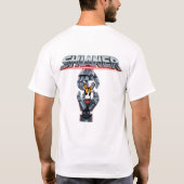 サイバーパンク クローム サイボーグと自然 Tシャツ (裏面)
